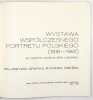 [KATALOG]. Dział Sztuki Współczesnej Muzeum Ziemi Lubuskiej w Zielonej Górze. Wystawa współczesnego portretu polskiego (1918-1981) ze zbiorów Muzeum Ziemi Lubuskiej. Malarstwo, grafika, rysunek, rzeźba.